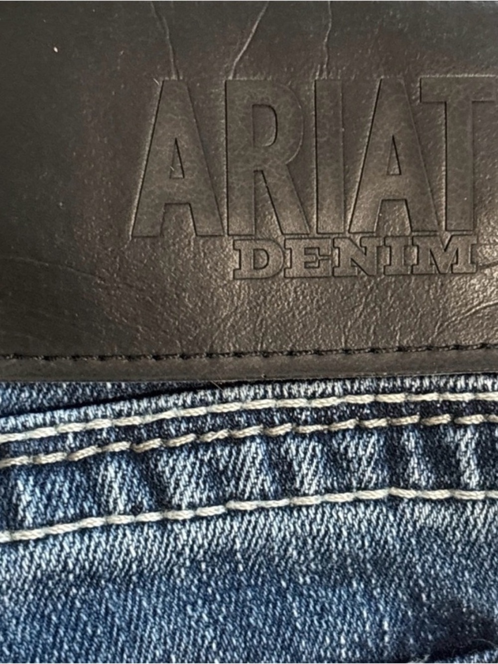 Ariat Men's M7 Silverton Dark Blue Straight Leg Jeans - Picture 13 of 16